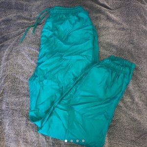BLUE WINDBREAKER TRACK SWEATPANTS